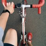 Person riding a bike