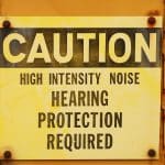 Noise Caution Sign